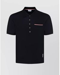 Thom Browne - Cotton Piqué Short-Sleeve Polo Shirt - Lyst