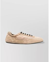 Prada - Suede Low-Top Sneakers - Lyst