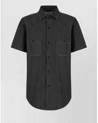 Maison Margiela - Cotton Shirt With Button-Down Collar And Chest Pockets - Lyst