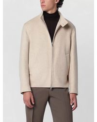 Lardini - Wool Cashmere Double-Breasted Jacket - Lyst