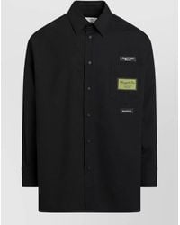 MM6 by Maison Margiela - Shirt Long Sleeves Chest Pocket Detail - Lyst