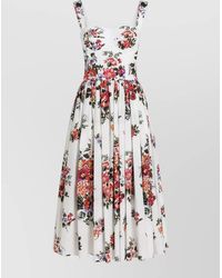Dolce & Gabbana - Midi Dresses - Lyst