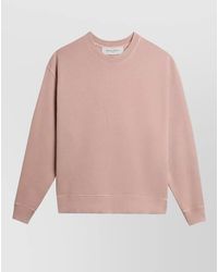 Golden Goose - Cotton Crewneck Sweatshirt Embroidered Detail Ribbed Edges - Lyst