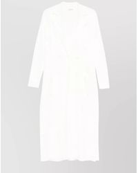 P.A.R.O.S.H. - Long Double-Breasted Coat Side Slits - Lyst