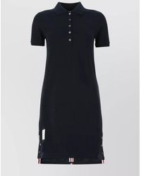 Thom Browne - Cotton Polo Midi Dress - Lyst
