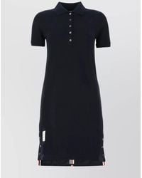 Thom Browne - Cotton Polo Midi Dress - Lyst