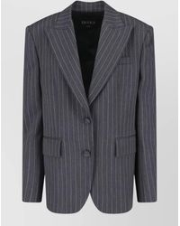 Dondup - Double Breasted Pinstripe Blazer Tailored Fit - Lyst