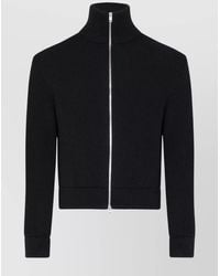 Maison Margiela - High Neck Long Sleeve Virgin Wool Cardigan - Lyst