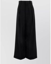 Loewe - Wide-Leg High Waist Pant With Belt Loops - Lyst