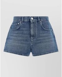 Moschino - Cotton Mini Shorts - Lyst