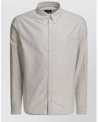 A.P.C. - Greg Shirt Long Sleeves Button Down Collar - Lyst