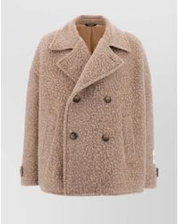 Dolce & Gabbana - Wool Blend Double-Breasted Peacoat - Lyst