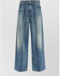 MM6 by Maison Margiela - Denim Wide-Leg Jeans - Lyst