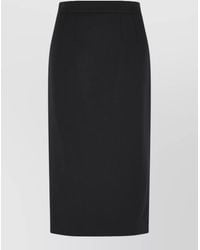 Dolce & Gabbana - Wool High-Rise Midi Pencil Skirt - Lyst