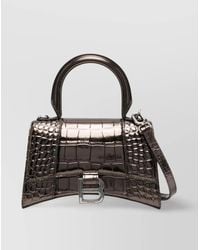 Balenciaga - Hourglass Xs Leather Top Handle Bag - Lyst