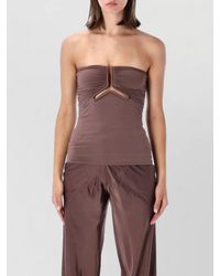 Rick Owens - Stretch-Jersey Draped Strapless Bustier Top - Lyst