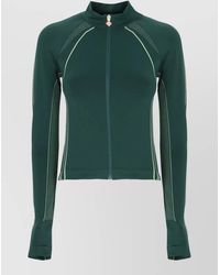 CASABLANCA - Logo Long-Sleeve High-Neck Zip Sweatshirt - Lyst