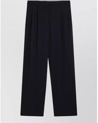 Miu Miu - Tailored Trousers Wide Leg Belt Loops - Lyst