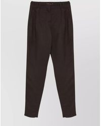 Max Mara - Trousers With Back And Side Pockets - Lyst