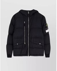 Stone Island - Insulated Hooded Quilted Jacket - Lyst