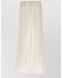 Mother - Denim High-Rise Wide-Leg Jeans - Lyst