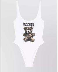 Moschino - Swimsuit With Teddy Bear Print - Lyst