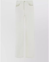 Chloé - Denim High-Rise Wide-Leg Jeans - Lyst