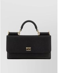Dolce & Gabbana - Leather Mini Top Handle Shoulder Bag - Lyst