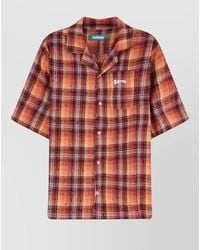 Barrow - Printed Cotton Short-Sleeve Bowling Shirt - Lyst