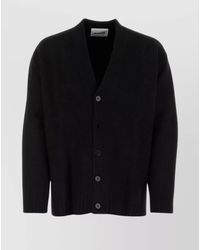 Jil Sander - Fine-Knit Wool V-Neck Cardigan - Lyst