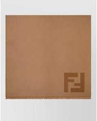Fendi - Logo Virgin Wool Scarf - Lyst