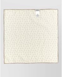 Brunello Cucinelli - Silk Pocket Square Polka Dot Motif - Lyst