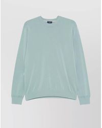 Paul & Shark - Ribbed Crew Neck Sweater With Long Sleeves - Lyst