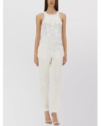 MSGM - Sleeveless Cotton Top - Lyst