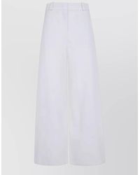 Giorgio Armani - Silk Wide-Leg Trousers - Lyst