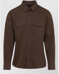 Tom Ford - Cotton Linen Military Shirt - Lyst