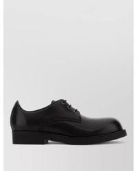 MM6 by Maison Margiela - Leather Lace-Up Derby Shoes - Lyst