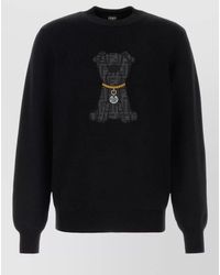 Fendi - Wool Sweater Crew Neck Long Sleeves - Lyst
