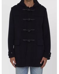 Bottega Veneta - Wool Hooded Duffle Coat - Lyst