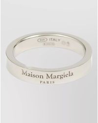 Maison Margiela - Signature Logo Ring Polished Finish Design - Lyst