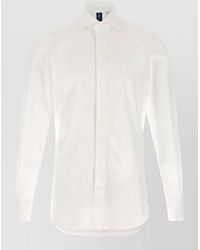 Finamore 1925 - Cotton Poplin Long-Sleeve Shirt - Lyst