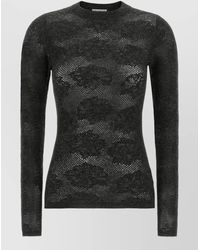 Brunello Cucinelli - Silk Blend Slim-Fit Crew-Neck Long-Sleeve Sweater - Lyst