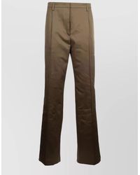 Prada - Tailored Pants Belt Loops Button Front Crease - Lyst