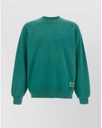 Carhartt - Cotton Logo-Patch Crewneck Sweatshirt - Lyst