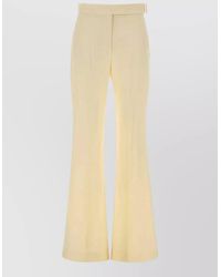 Sportmax - Viscose Blend Piacere Flared Trousers Beltloops - Lyst