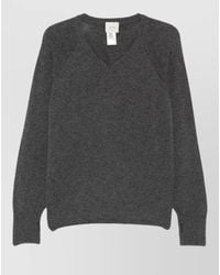 Alysi - Cashmere V Neck Sweater Long Sleeves - Lyst