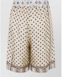 Pierre Louis Mascia - Silk Knee-Length Shorts - Lyst