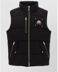 Moose Knuckles - 'High Collar Quilted Vest With Side Zip Pockets' - Lyst