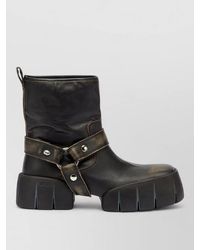 DIESEL - Leather Ankle Boots - Lyst