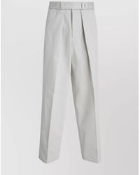 Jil Sander - Cotton Trousers With Pleats And Pockets - Lyst